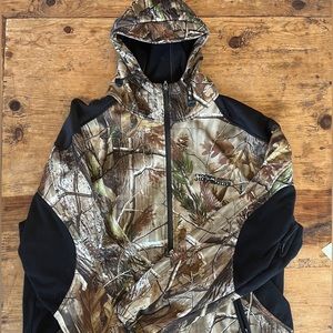 Stormkloth 2 hunting jacket cold weather full zip with hood camo
